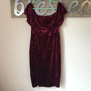 Fashion to Figure Crushed Velvet Dress